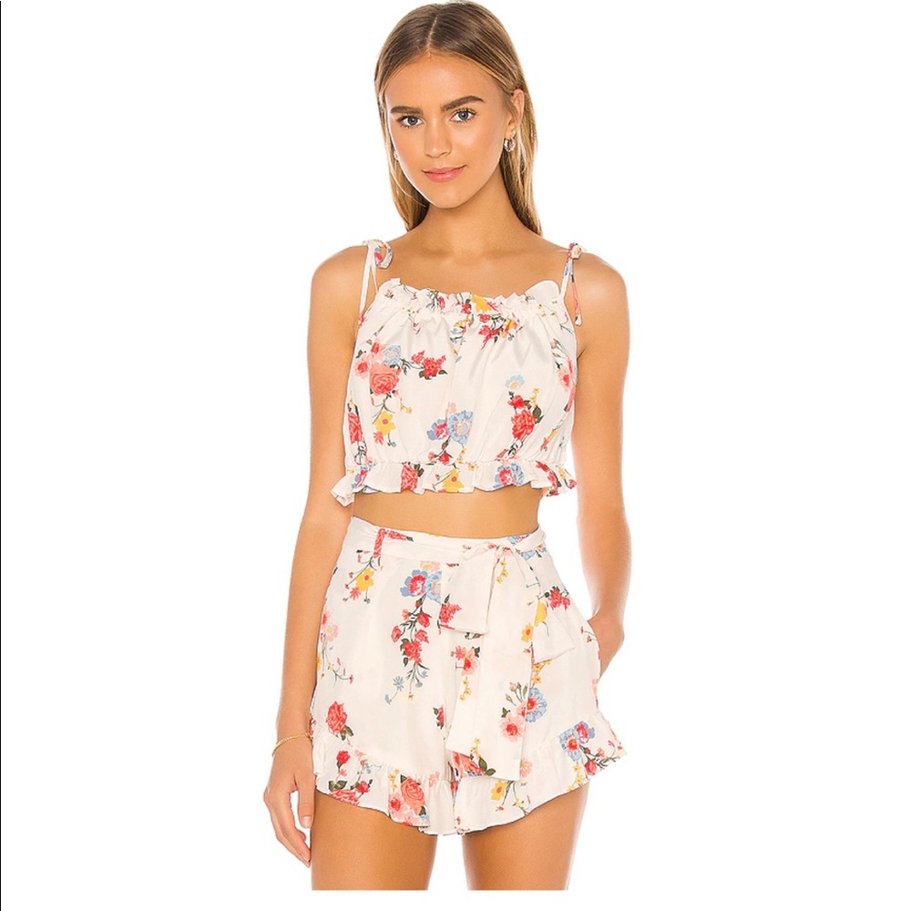 Privacy Please Francine Floral Short Tank Set